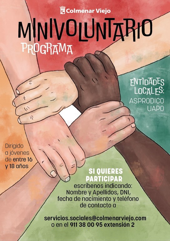 Ampliar '‘Minivoluntario’: Jóvenes de 16 a 18 años en entidades sociales de Colmenar Viejo'