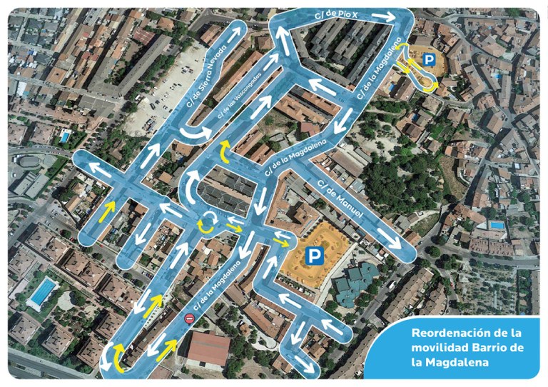 Ampliar 'Avanza la reordenación de la movilidad del barrio de La Magdalena'