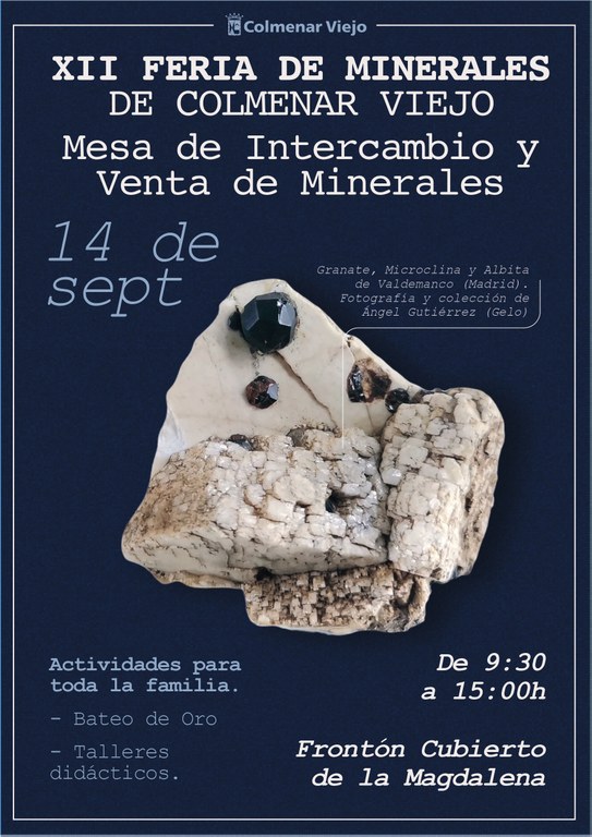 Ampliar 'Buscadores de minerales de toda España se reúnen en la Feria de Intercambio y Venta de Minerales de Colmenar Viejo'