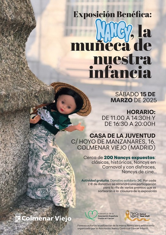 Ampliar 'Colmenar Viejo acogerá una exposición solidaria de muñecas Nancy, contra el cáncer infantil'