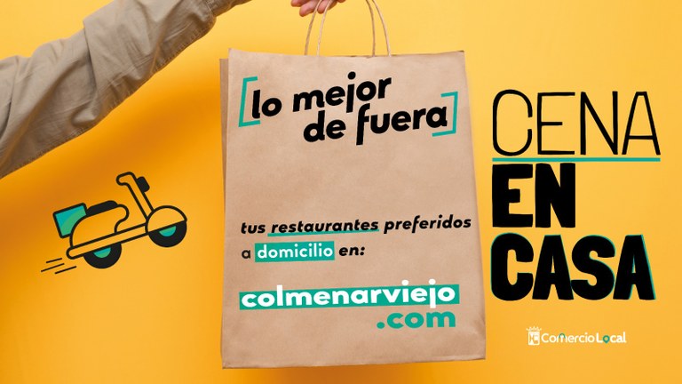 Ampliar 'Colmenar Viejo apoya a la hostelería promocionando cenas a domicilio'