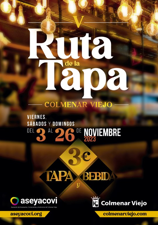 Ampliar 'Colmenar Viejo celebra la V Ruta de la Tapa durante el mes de noviembre'