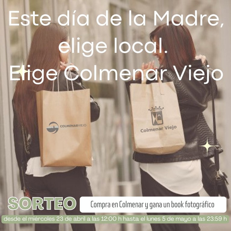 Ampliar 'Colmenar Viejo impulsa una nueva campaña de apoyo al comercio local con motivo del Día de la Madre'