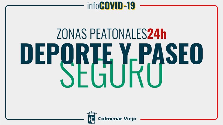 Ampliar 'Colmenar Viejo peatonaliza calles en diferentes zonas para favorecer la distancia interpersonal en paseos y deporte'