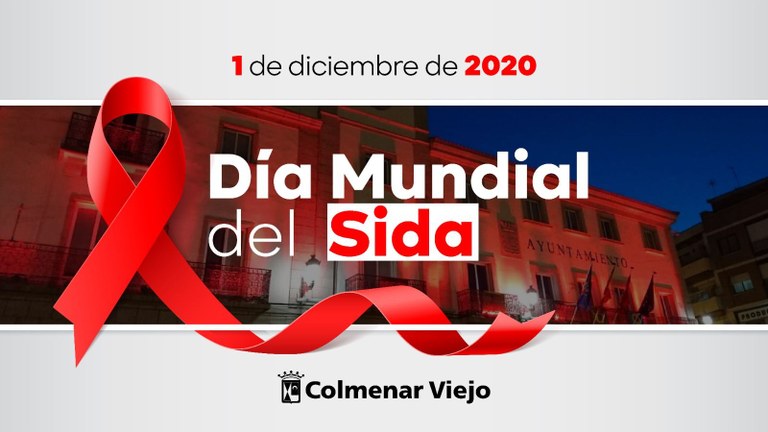 Ampliar 'El Ayuntamiento ilumina su fachada de rojo en el Día Mundial del Sida'