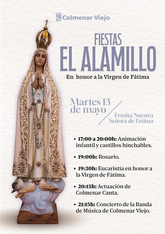 Ampliar 'El barrio de El Alamillo celebrará el 13 de mayo sus fiestas en honor a la Virgen de Fátima'