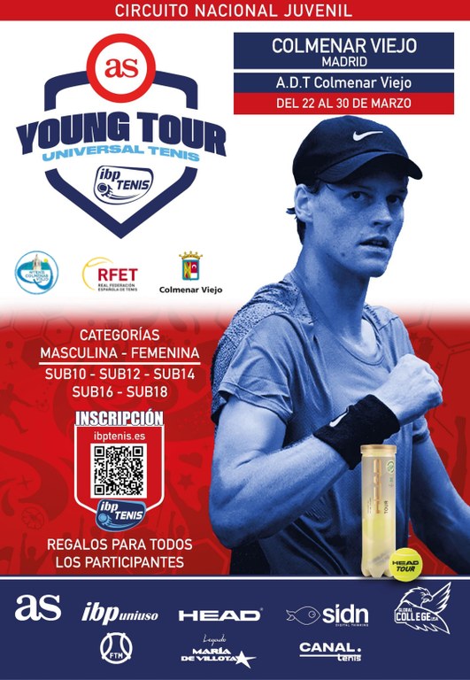 Ampliar 'El Torneo Nacional Juvenil de Tenis AS Young Tour reunirá a más de 200 jugadores en Colmenar Viejo'
