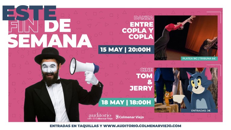 Ampliar 'Este fin de semana copla y cine en el Auditorio, y actividades online de la Casa de la Juventud'