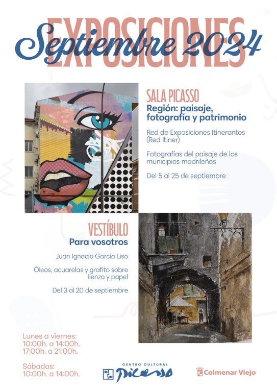 Ampliar 'Exposiciones del Centro Cultural ‘Picasso’ en septiembre: ‘Región: paisaje, fotografía y patrimonio’ y ‘Para vosotros’'