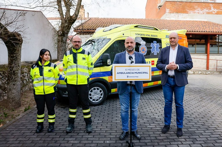 Ampliar 'La Ambulancia Municipal ha atendido 440 avisos con un tiempo medio de asistencia de 4,33 minutos en sus primeros 6 meses en funcionamiento'