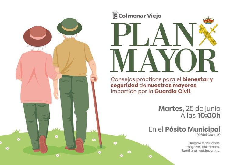 Ampliar 'La Concejalía de Seguridad Ciudadana, en colaboración con la Guardia Civil, promueve e impulsa en Colmenar Viejo el 'PLAN MAYOR''