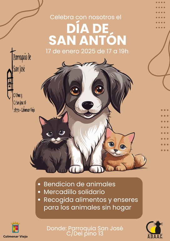 Ampliar 'Las mascotas recibirán la bendición de San Antón en la Parroquia de San José'
