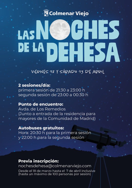 Ampliar 'Noches de la Dehesa 2024: dos sesiones por jornada, las noches del 12 y 13 de abril'
