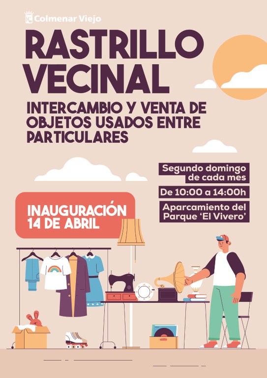 Ampliar 'Se inaugura un Rastrillo Vecinal para el intercambio y venta de objetos usados entre particulares'