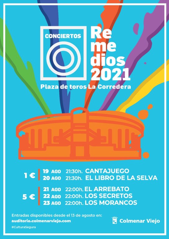 Ampliar 'Todo listo para los Conciertos de Remedios 2021 con las actuaciones de Los Secretos, El Arrebato, Los Morancos, Cantajuego y El Libro de la Selva'