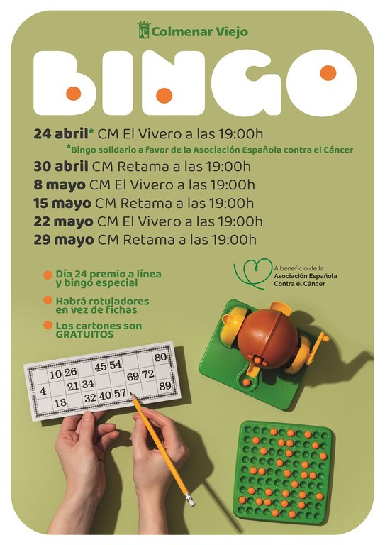 Ampliar 'Vuelven las sesiones de bingo a los Centros de Mayores de ‘El Vivero’ y ‘Retama’'