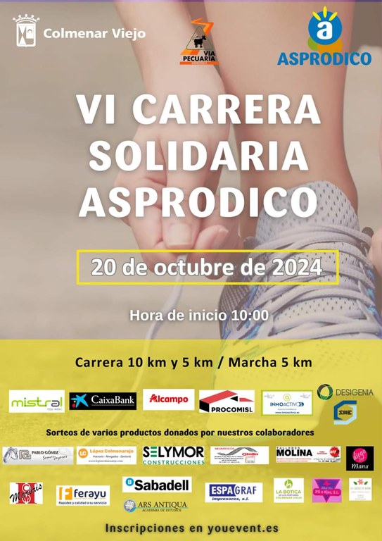 Ampliar 'Ya está abierta la inscripción para participar en la VI Carrera Solidaria de ASPRODICO'